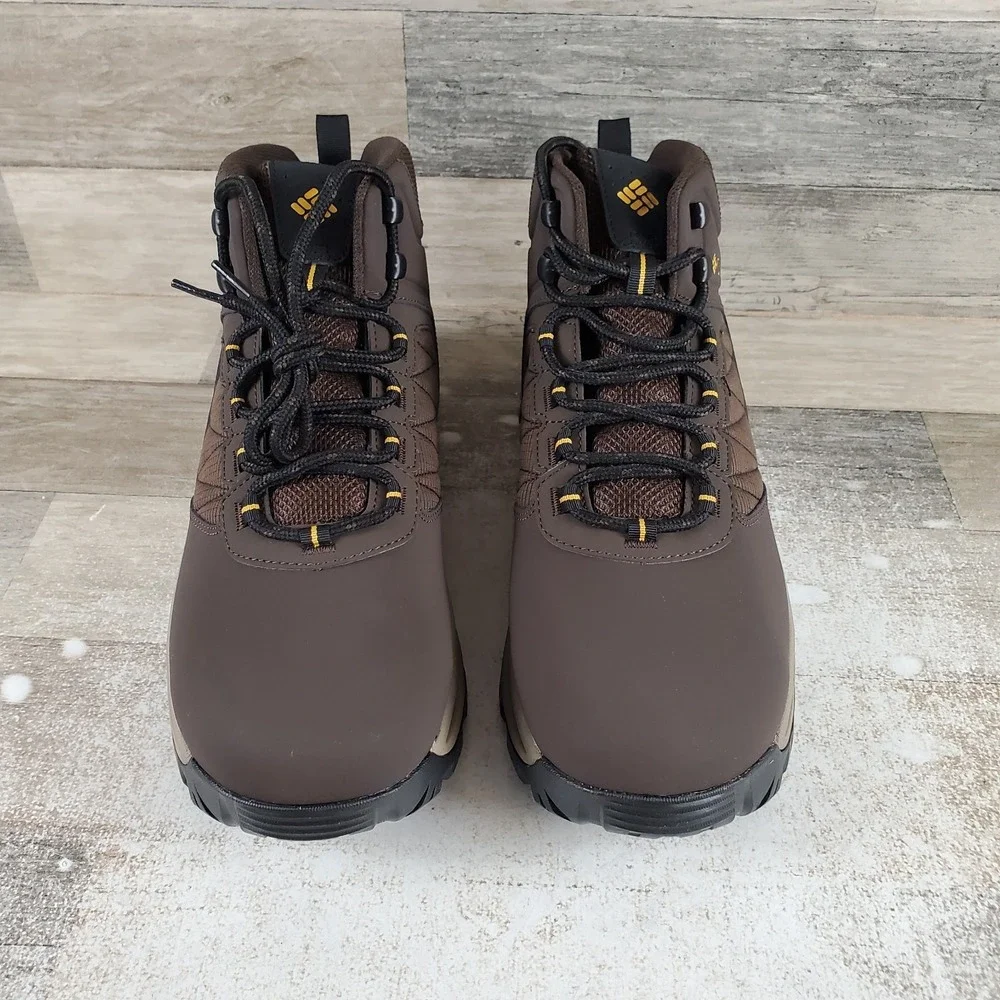 Columbia Transverse Mens Hiking Shoes Sz 11 W Cordovan Leather & Mesh Waterproof